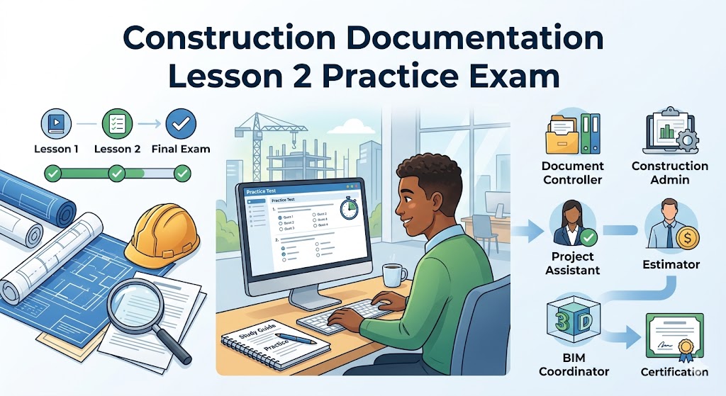 Construction Documentation Lesson 2 Practice Test Banner