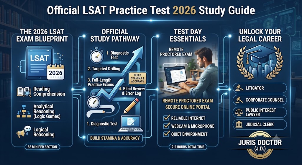 FREE LSAT Practice Test 2026 Official Study Guide [PDF] Banner