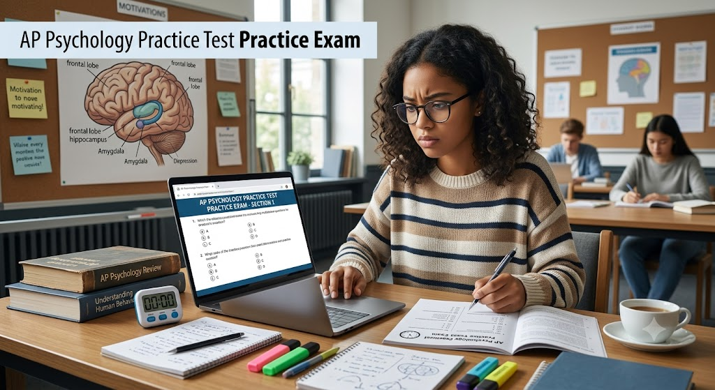 AP Psychology Practice Test Banner