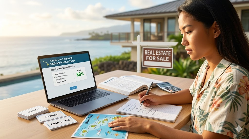 Hawaii Pre-Licensing National Practice Exam Banner