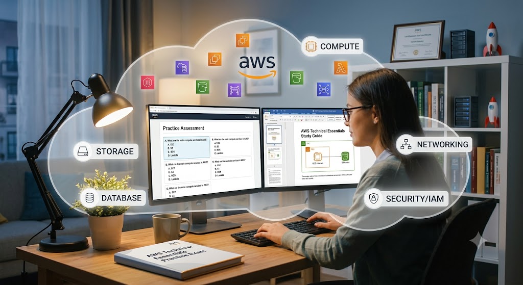 AWS Technical Essentials Practice Banner