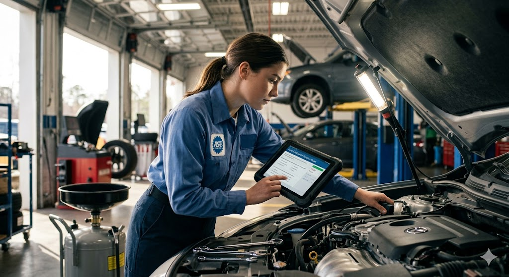 Auto Mechanics Practice Test Banner