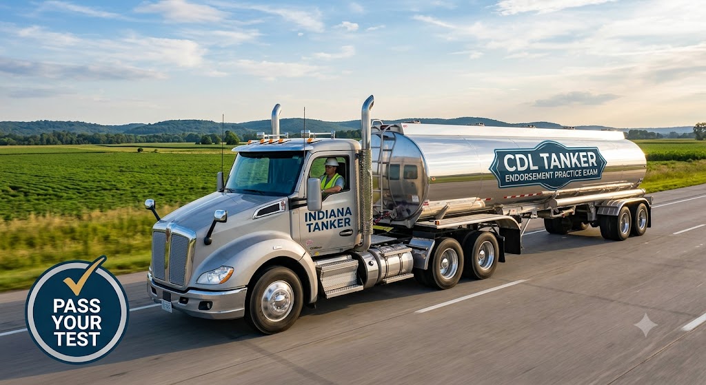 Indiana CDL Tanker Practice Test Banner