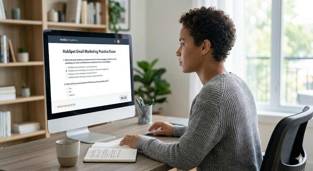 HubSpot Email Marketing Certification Practice Exam Banner