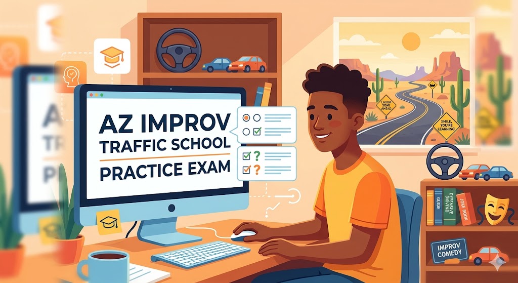 Arizona Improv Traffic School Practice Exam Banner
