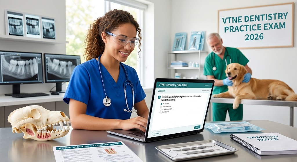 VTNE Dentistry Practice Test Questions Answers 2026 Banner