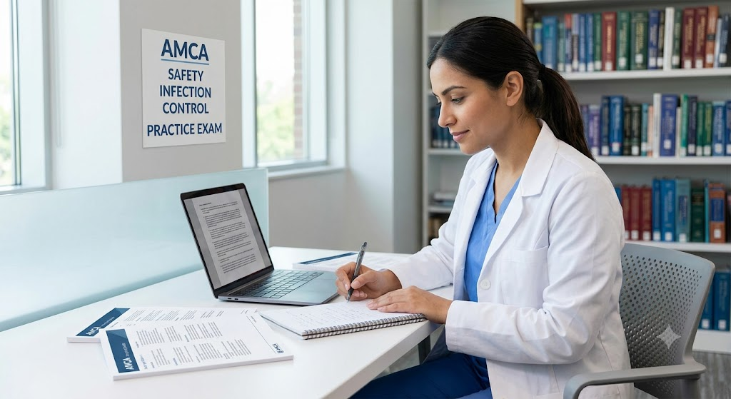 AMCA Safety & Infection Control Practice Exam Banner