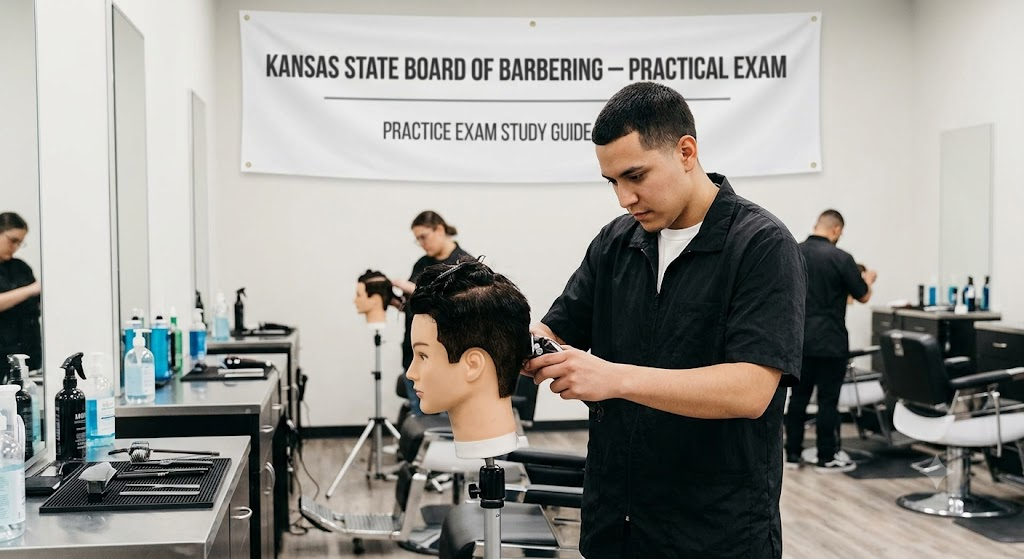 Kansas Barber Practice Exam Banner