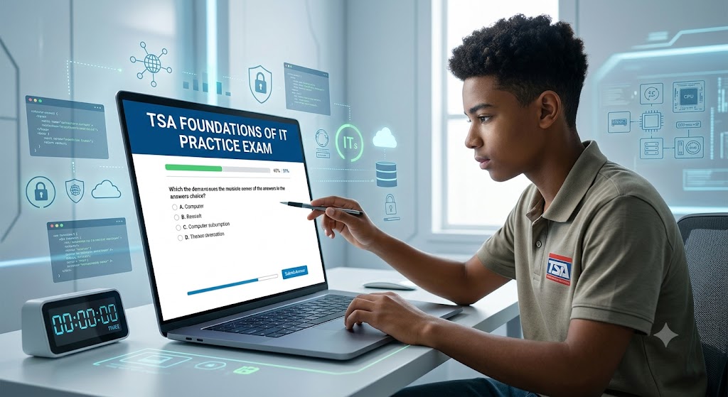 TSA Foundations of Information Technology Practice Exam Banner
