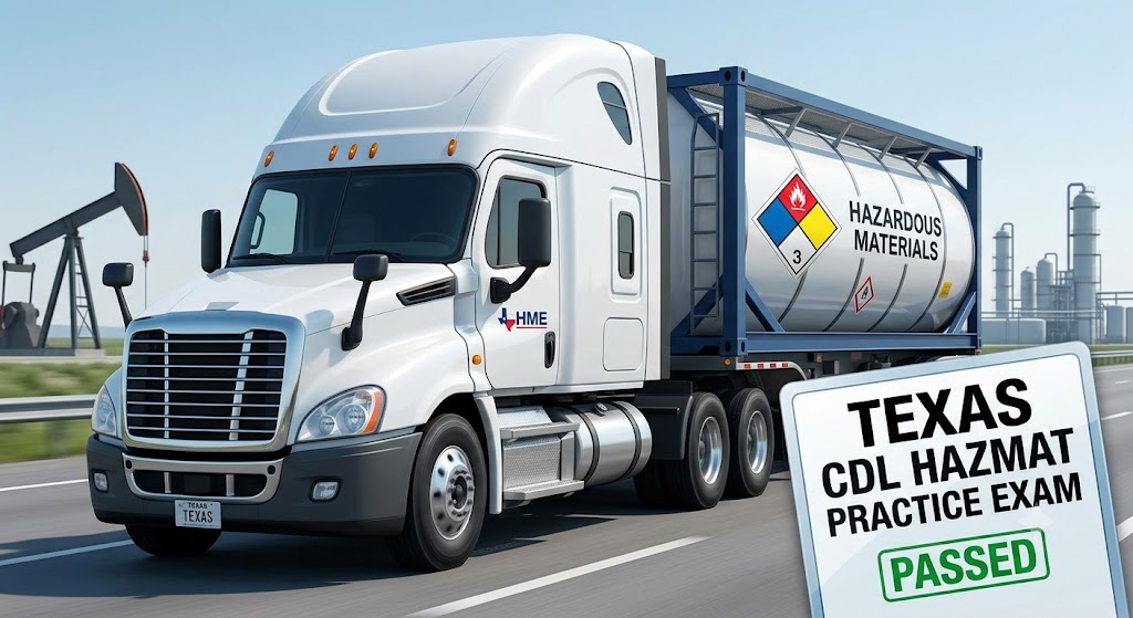 Texas CDL Hazmat Practice Test Banner