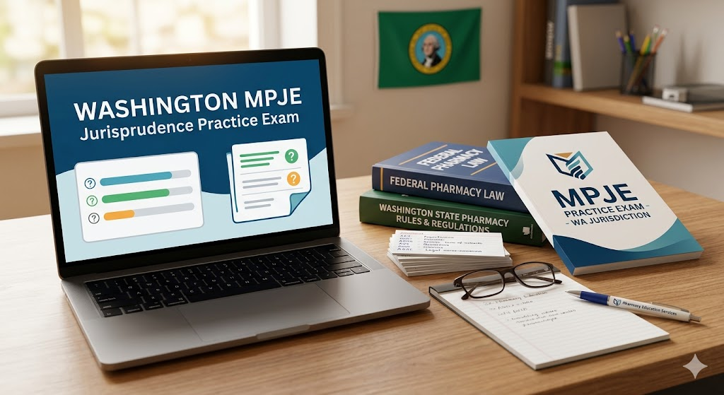 Washington Multistate Pharmacy Jurisprudence MPJE Practice Exam Banner