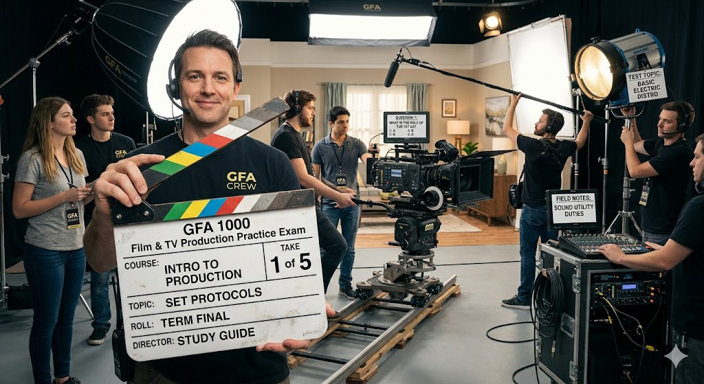 GFA Introduction to Film & Television Production (1000) Practice Test Banner