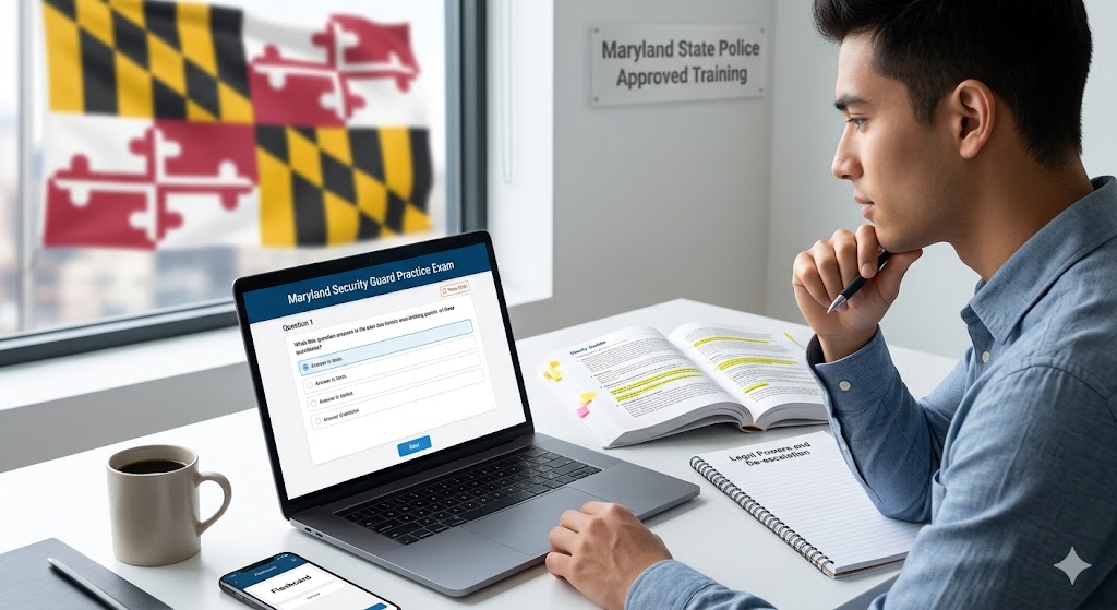 Maryland Security Guard Practice Exam Banner