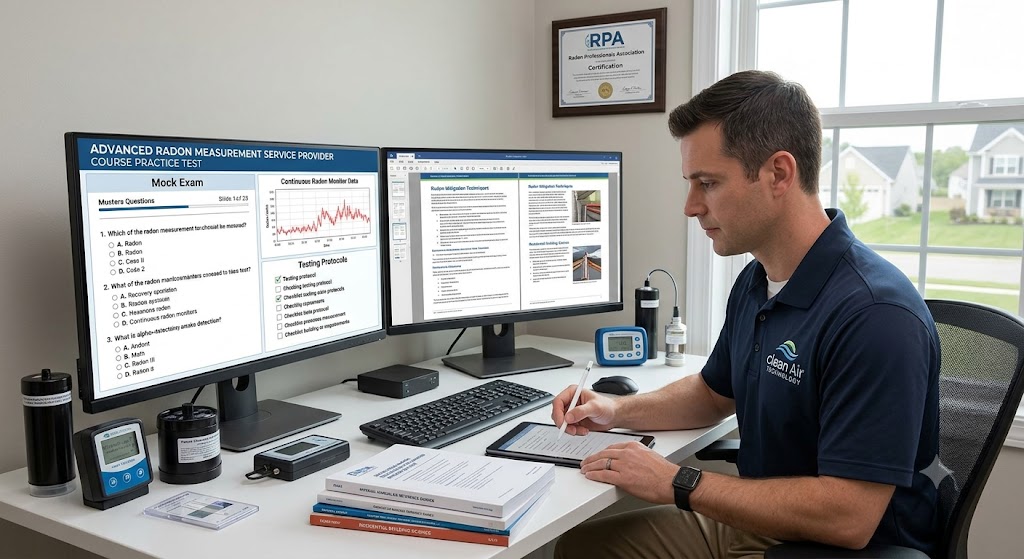 Advanced Radon Measurement Service Provider Course Practice Test Banner