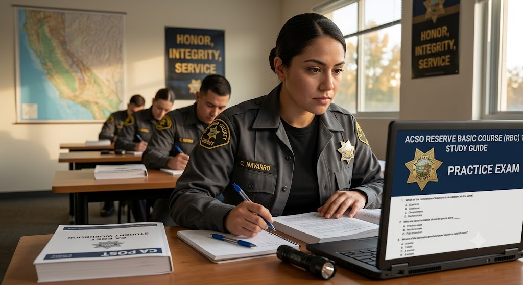 ACSO Reserve Basic Course (RBC) 1  Practice Test Banner