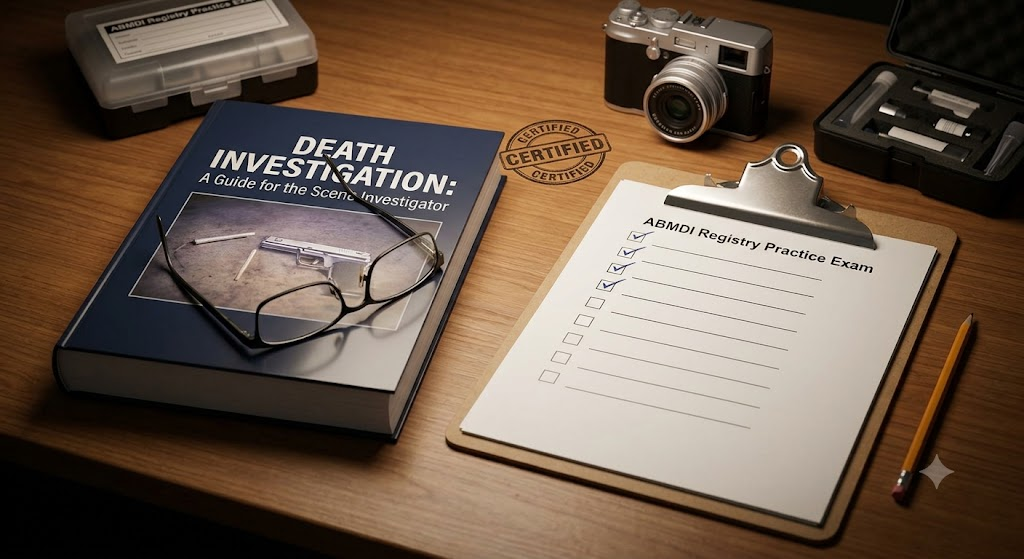 American Board of Medicolegal Death Investigators (ABMDI) Registry Practice Exam Banner