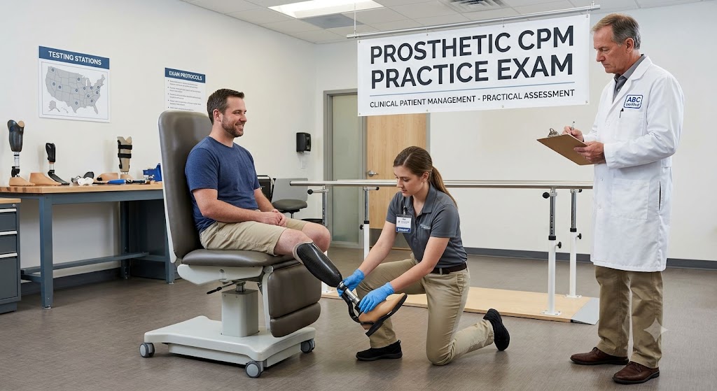 Prosthetic CPM Practice Exam Banner