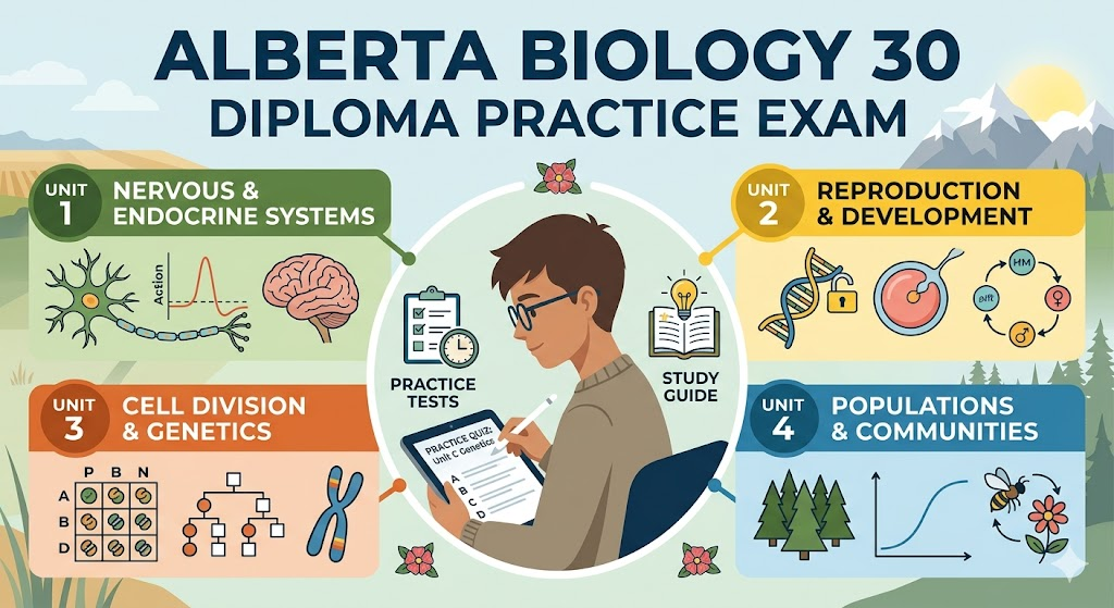 Biology 30 Diploma Practice Test Banner