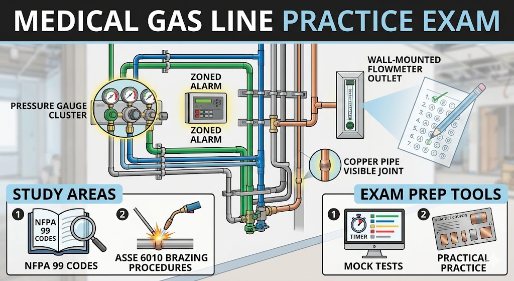 Medical Gas Line Practice Test Banner
