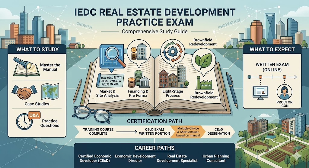 IEDC Real Estate Development & Reuse Practice Exam Banner