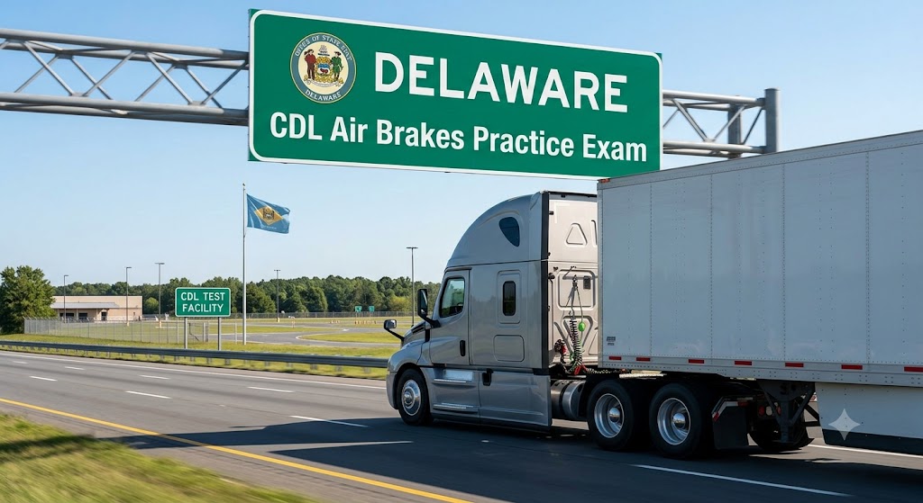 Delaware CDL Air Brakes Practice Test Banner