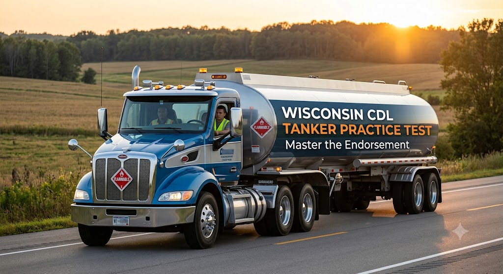 Wisconsin CDL Tanker Practice Test Banner