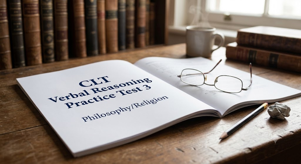 CLT Verbal Reasoning Practice Test 3 – Philosophy/Religion Banner