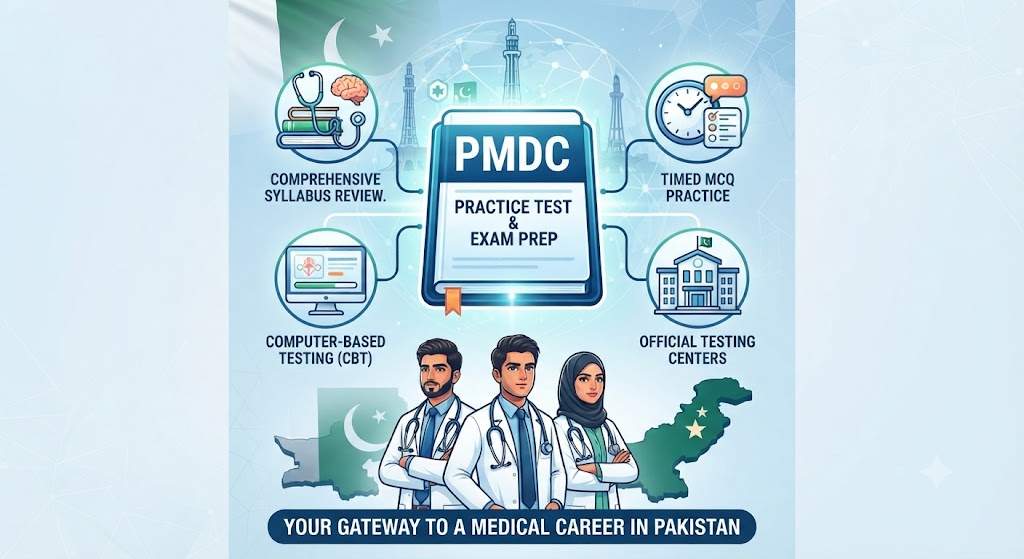 Pmdc Practice Test & Exam Prep | Pakistan Banner