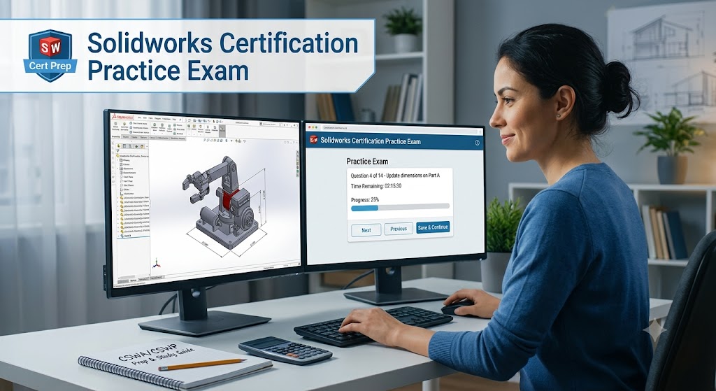 Solidworks Practice Test & Exam Prep Banner