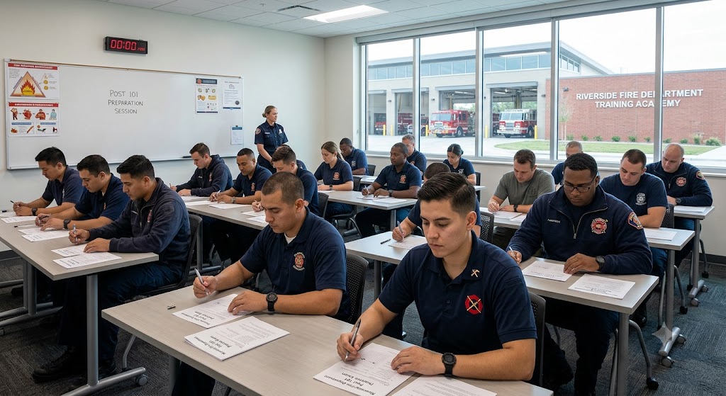 Riverside Fire Department Post 101 Training Practice Test Banner
