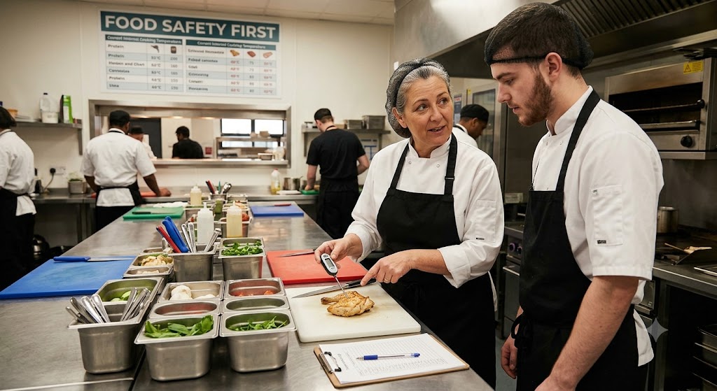 Practice Test Working with Food Safely Module 3 Banner