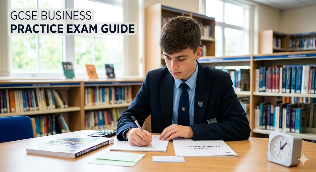 General Certificate of Secondary Education (GCSE) Business Practice Exam Banner