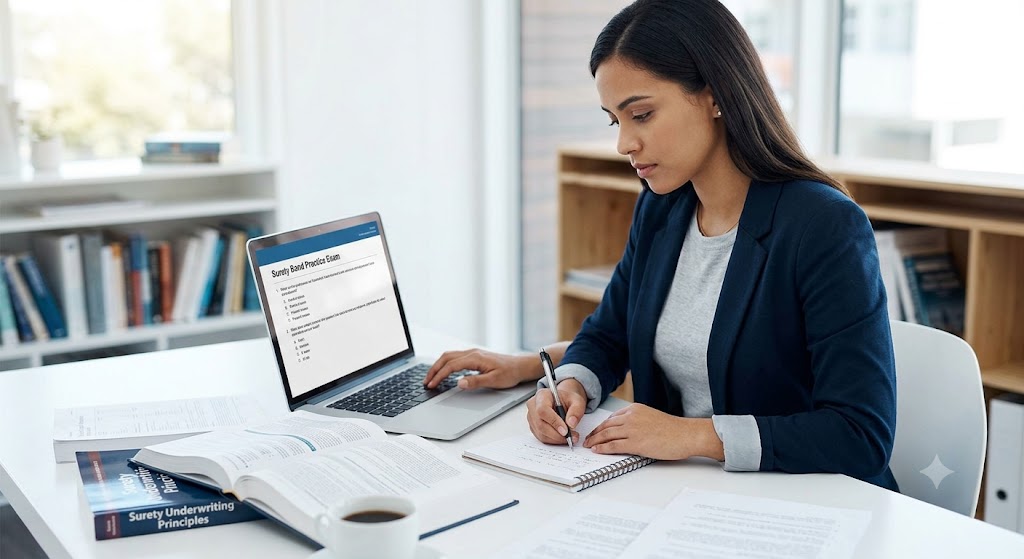 Surety Bond Practice Exam Banner