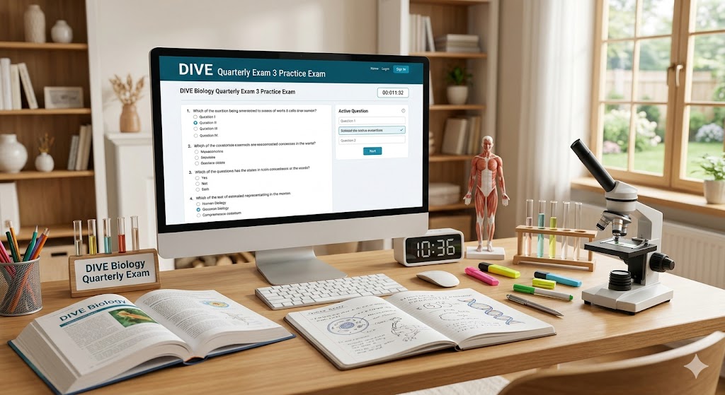 DIVE Biology Quarterly Exam 3 Practice Banner