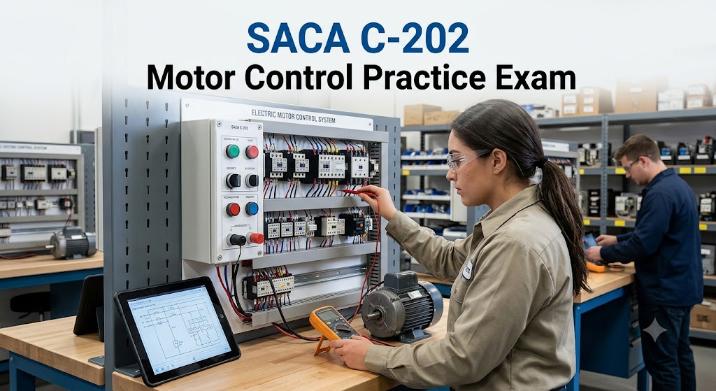 SACA Electric Motor Control Systems 1 (C-202) Practice Test Banner