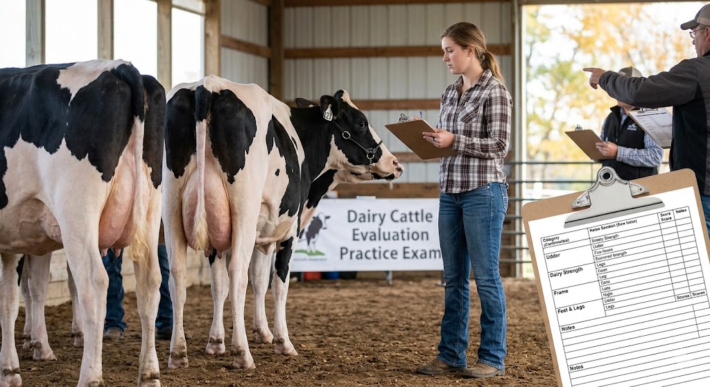 Dairy Cattle Evaluation Practice Exam Banner