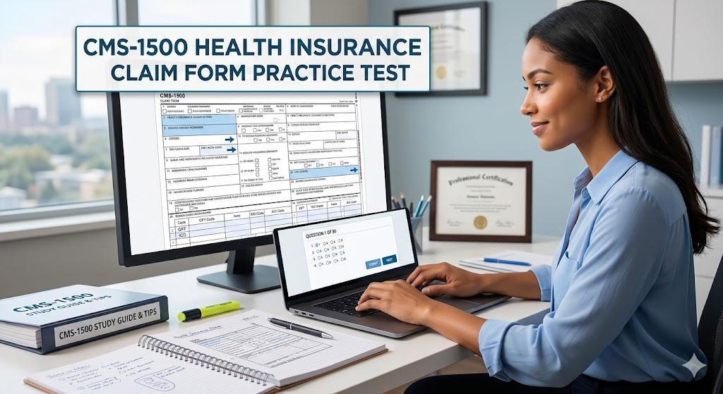 Health Insurance Claim (CMS‑1500) Form Practice Test Banner