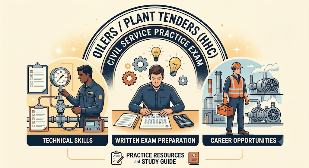 Oilers/Plant Tenders (HHC) Civil Service Practice Exam Banner