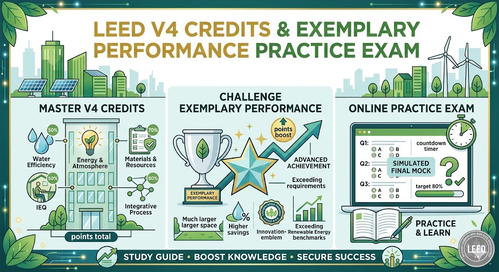 LEED V4 Credits and Exemplary Performance Practice Test Banner