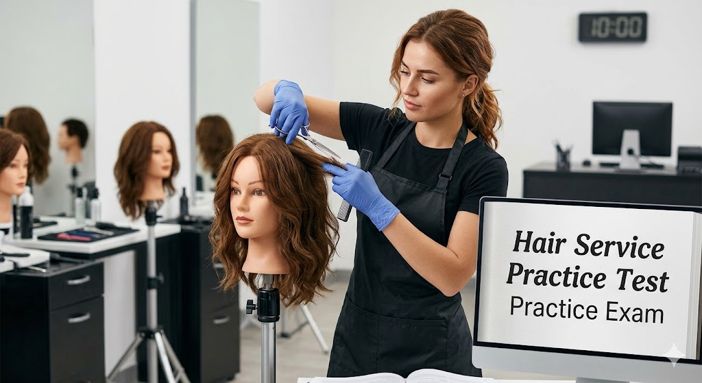 Hair Service Practice Test Banner