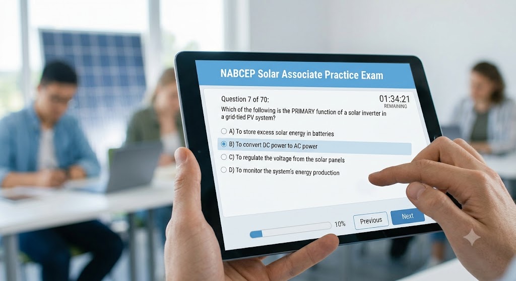 NABCEP Solar Associate Practice Banner