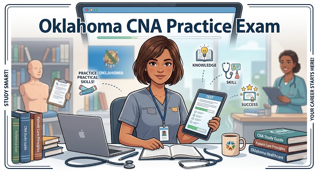 Oklahoma Certified Nursing Assistant (CNA) State Practice Exam Banner