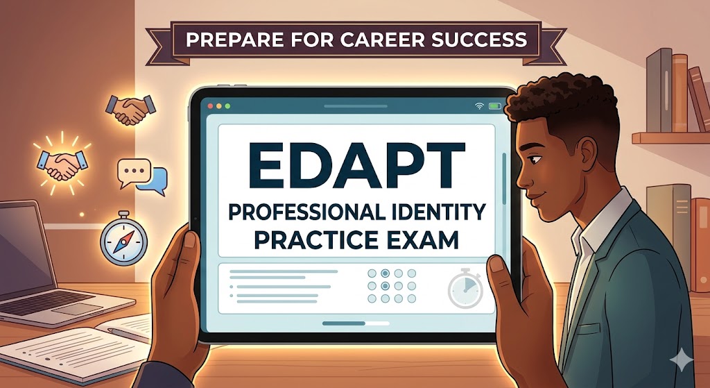 EDAPT Professional Identity Practice Test Banner