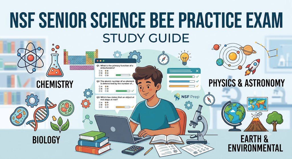 NSF Senior Science Bee Practice Exam Banner