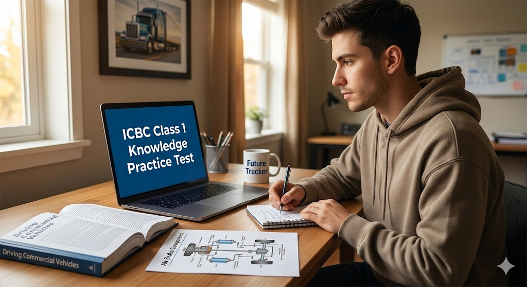 ICBC Class 1 Knowledge Practice Test Banner