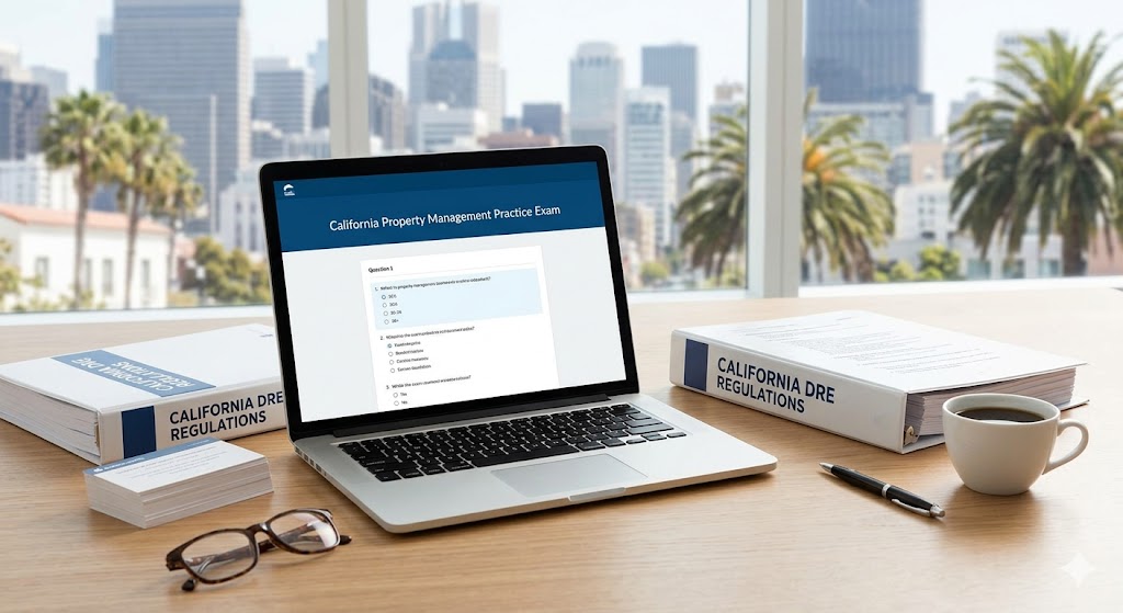 California Property Management Practice Exam Banner