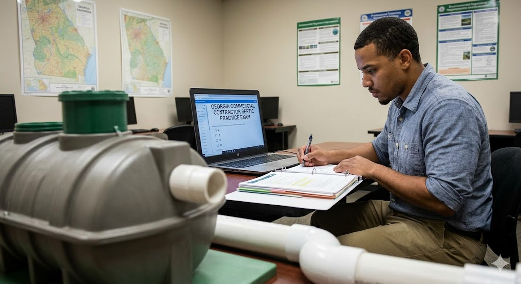 Georgia Commercial Contractor Septic Practice Exam Banner