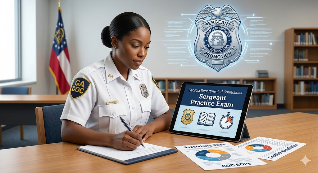 Georgia Department of Corrections Sergeant Practice Exam Banner