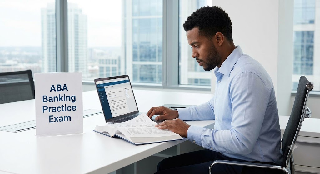 ABA Banking Practice Test & Exam Prep Banner