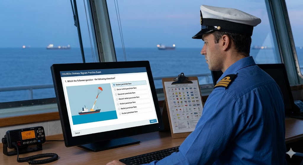 COLREGs Distress Signals Practice Test Banner